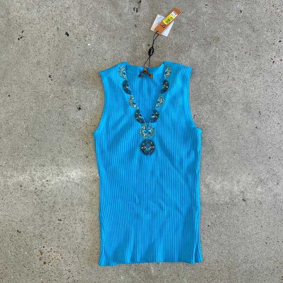 2000s beaded tank top // deadstock - Picture 2 of 8